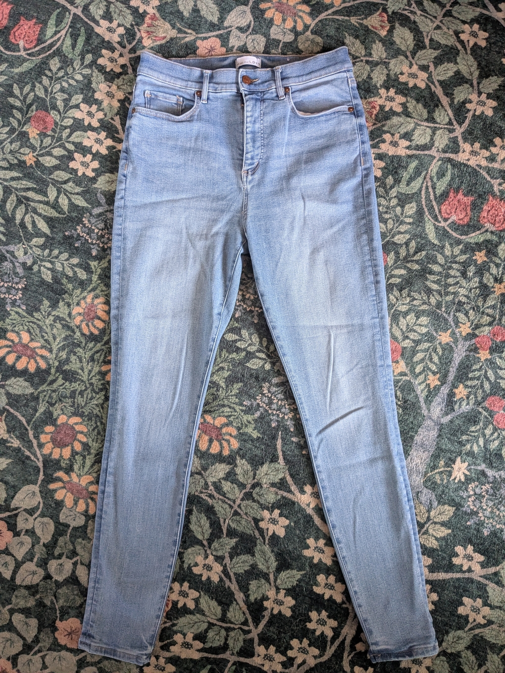 LOFT Light Blue High-Rise Skinny Jeans